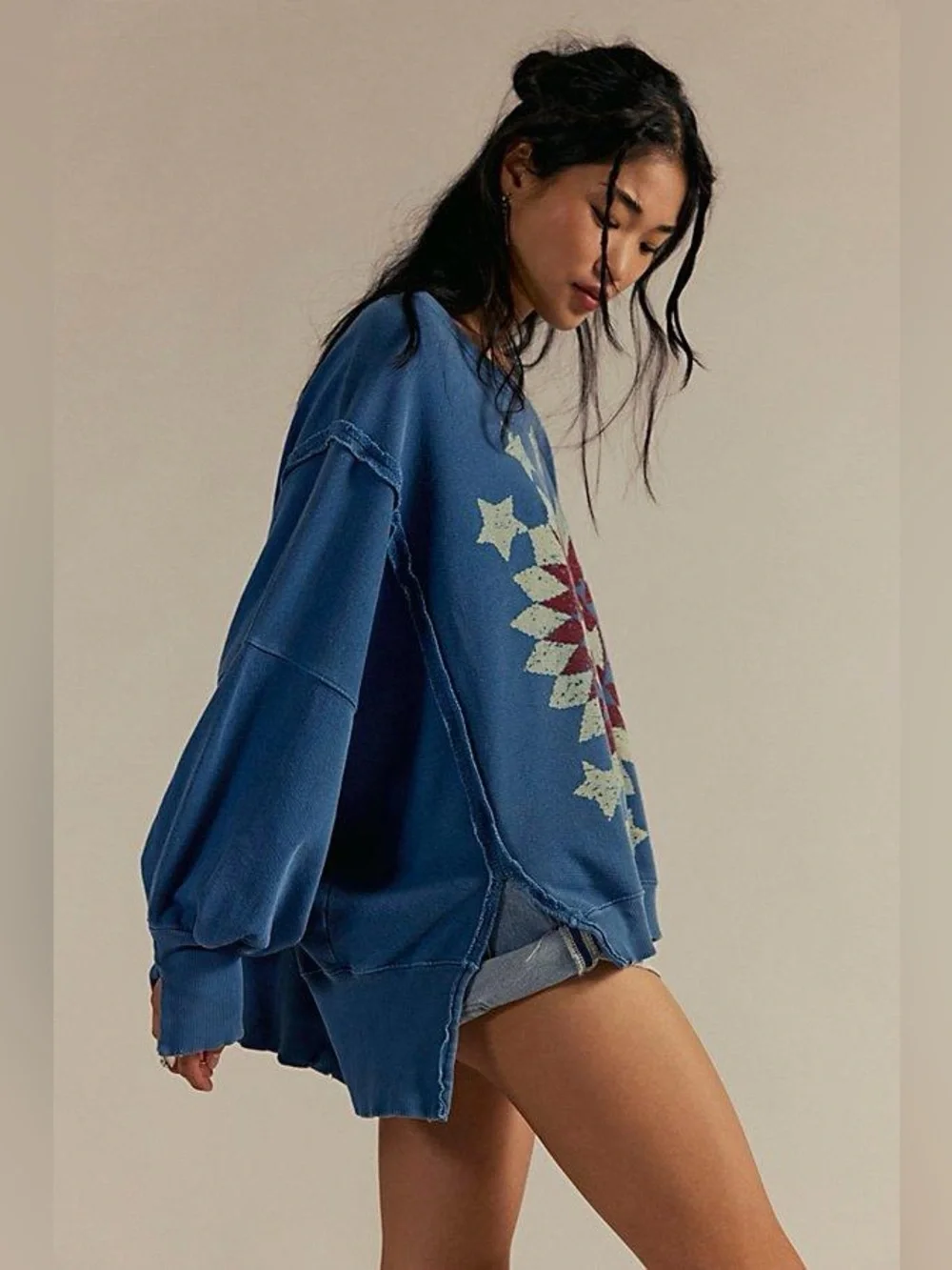Free People We The Free Camden Starburst Quilt Pullover